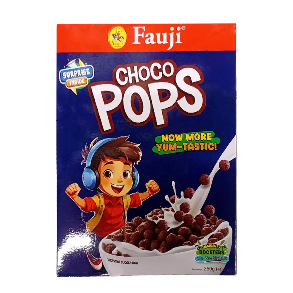 FAUJI CEREAL CHOCOLATE POPS 250 GM