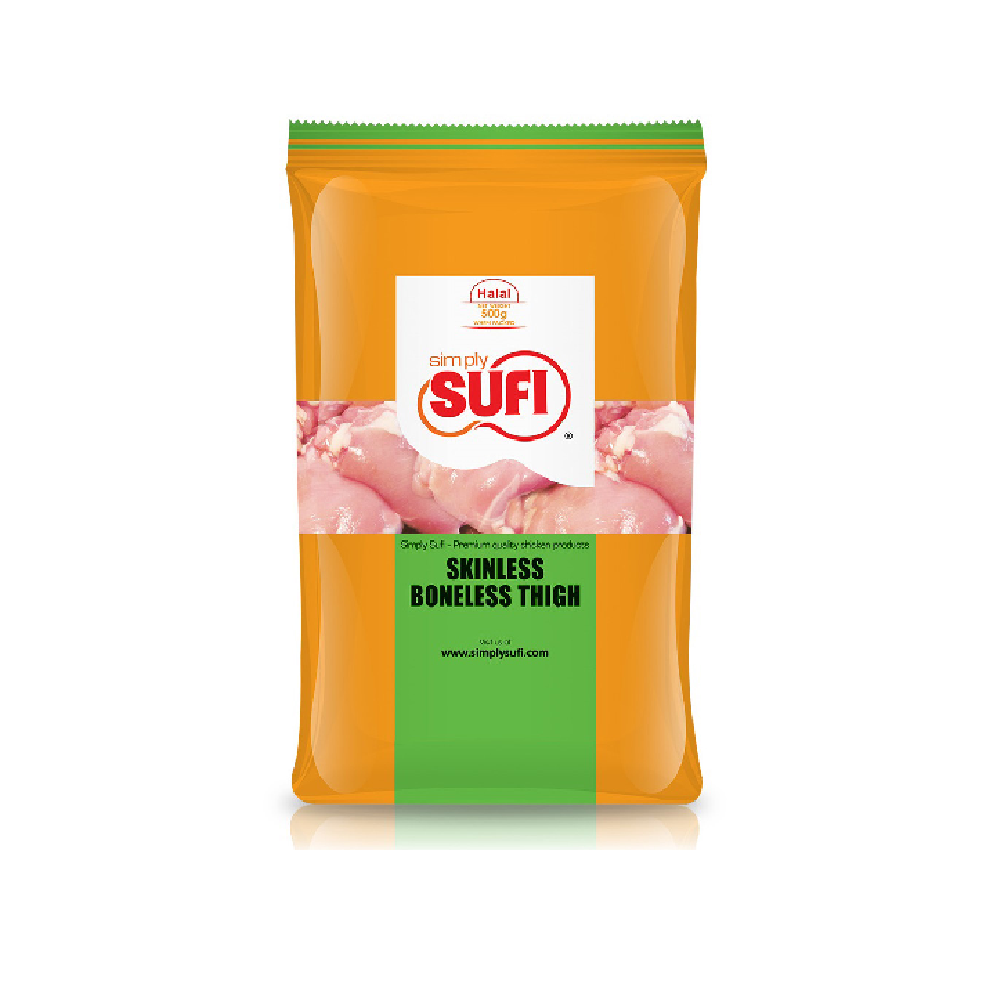 SUFI SKINLESS BONELESS THIGH 500 GM