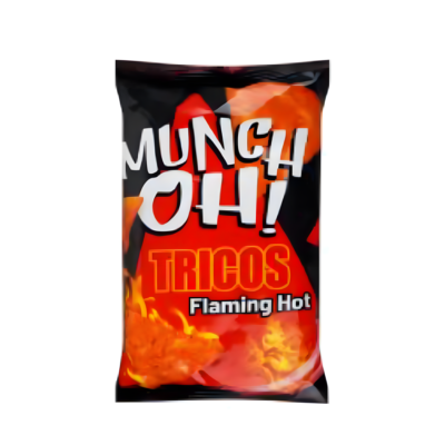MUNCH OH TRICOS SNACKS FLAMIN HOT 32 GM