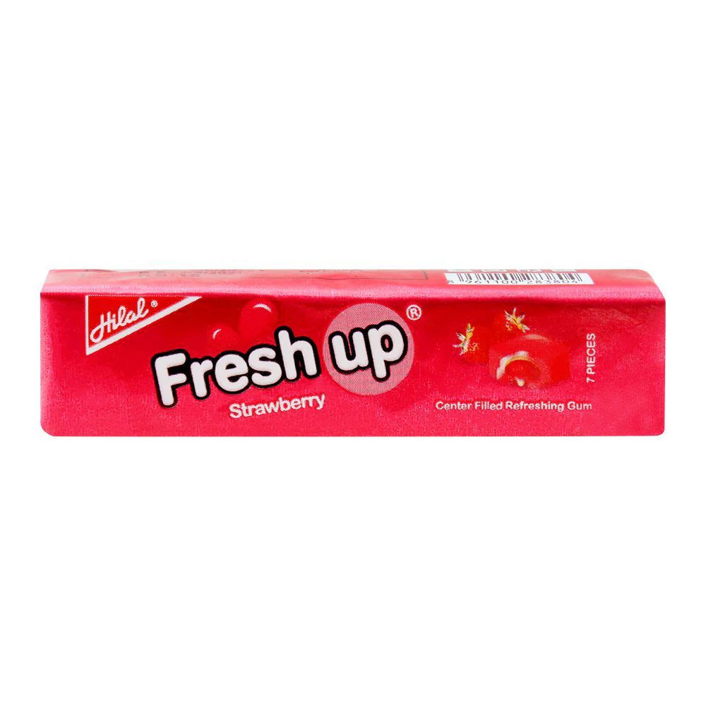 HILAL FRESH UP BUBBLE STRAWBERRY 7PCS