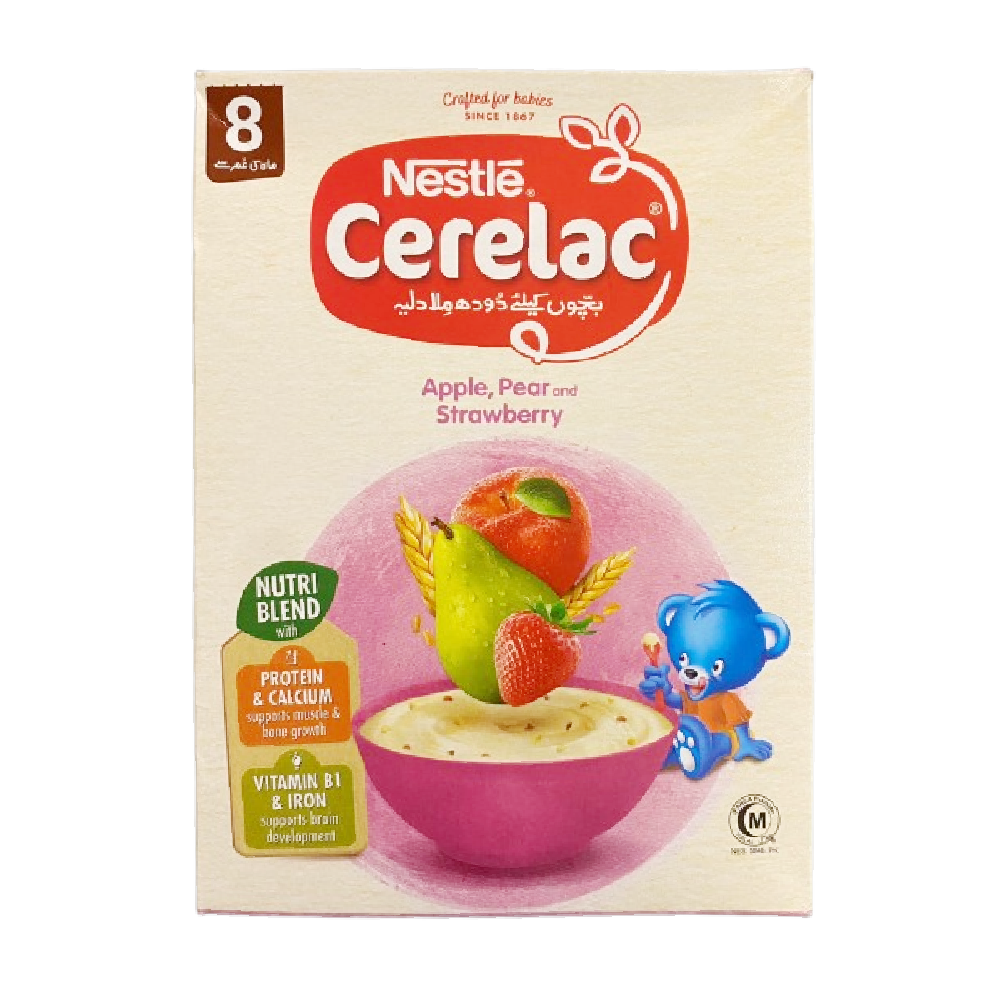 NESTLE CERELAC APPLE PEAR & STRAWBERRY 175GM
