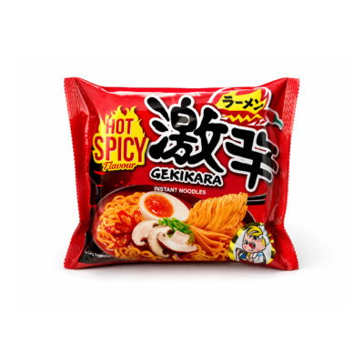 NISSIN GEKIKARA RAMEN NOODLES HOT MUSHROOM 109 GM