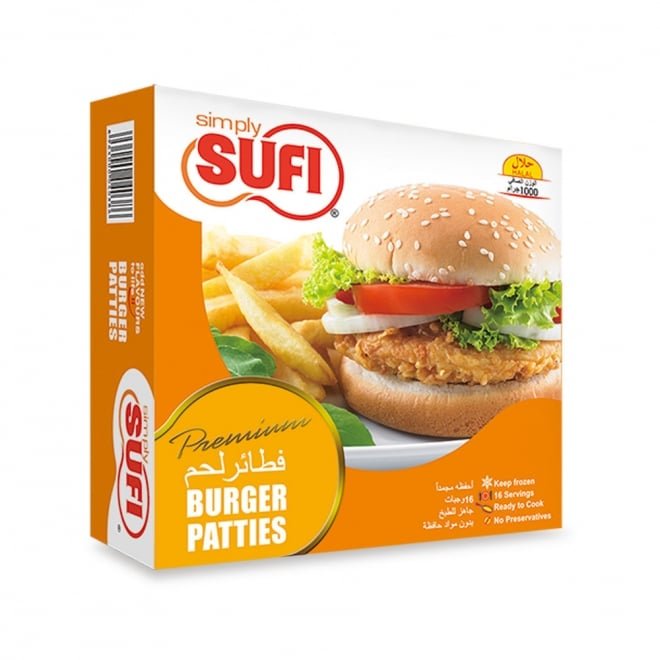 SIMPLY SUFI BURGER PATTIES 1000 GM